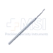 Spaide Pediatric Scleral Depressor, Curved Tip, Serrated Surface, Tip Of Foot Used For Depressing Sclera, Serrated Flat Handle, Polished Finish, Overall Length 5" (127mm) - 5-6223