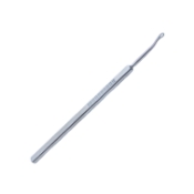 Spaide Pediatric Scleral Depressor, Curved Tip, Serrated Surface, Tip Of Foot Used For Depressing Sclera, Serrated Flat Handle, Polished Finish, Overall Length 5" (127mm) 1579065,May-23,E5112