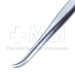 Splinter Forceps, Curved, With Pin, Serrated, Overall Length 5" (127mm) - 43-11130