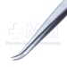Splinter Forceps, Curved, Without Pin, Serrated, Overall Length 4-1/2" (114mm) - 41-11115