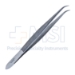 Splinter Forceps, Curved, Without Pin, Serrated, Overall Length 4-1/2" (114mm) - 41-11115