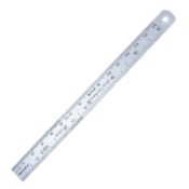 Stainless Steel Flexible Ruler, Dull Finish, Deeply Etched Graduations, Measures Up To 152mm In 1mm Increments, 6" In 1/32" Increments, Overall Length 6-1/4" (160mm) 595832,May-31,K3-9200,08-12105,E2420