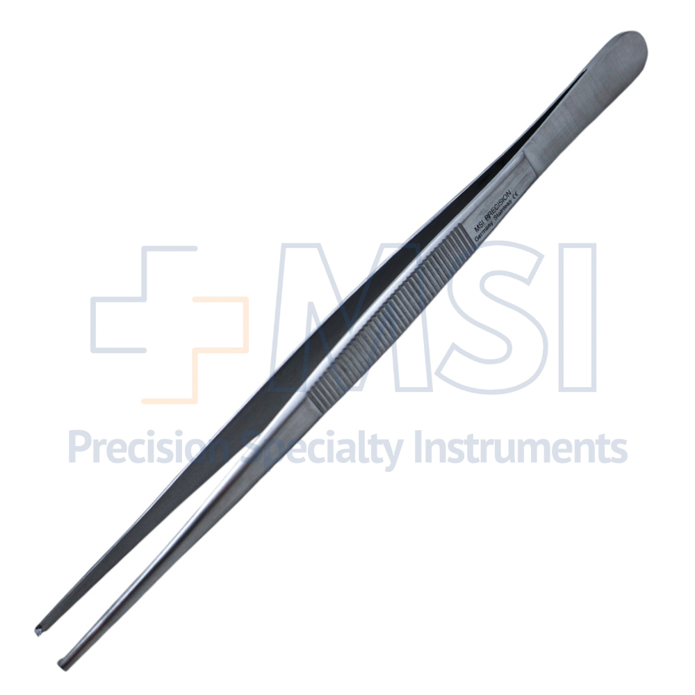 Forceps Body - Standard Tissue Forceps, 1 x 2 Teeth, Overall Length 8