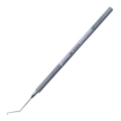 Steinert II Claw Chopper, Stainless Steel, Ambidextrous, J Shaped Chopper, Angled, Vaulted 10mm from Bend to Tip, Round Knurled Handle, Overall Length 4-1/2" (118mm) 08-14507