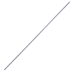 Steinmann Pin, Single Ended Trocar, Round Point, 2mm, Overall Length 9" (229mm), 5 Units Per Package 