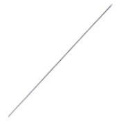 Steinmann Pin, Single Ended Trocar, Round Point, 2.4mm, Overall Length 9" (229mm), 5 Units Per Package 
