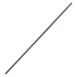 Steinmann Pin, Single Ended Trocar, Round Point, 4mm, Overall Length 9" (229mm), 5 Units Per Package 