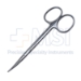 Stevens Tenotomy Scissors, Curved, Ring Handle, Polished Finish, Standard Model, Blunt Tips, 30mm Mid-Screw To Tip, Overall Length 4-1/2" (115mm) - 712917S