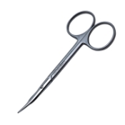 Stevens Tenotomy Scissors, Curved, Blunt Tips, Standard Model, 30mm Mid-Screw To Tip, Ring Handle, Two Tone Finish, Overall Length 4-3/8" (112mm) 