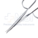 Stevens Tenotomy Scissors, Straight, Light Model, Blunt Tips, 19mm Mid-Screw To Tip, Ribbon Style Ring Handle, Overall Length 3-3/4" (98mm) - 5-4665