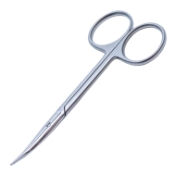 Stevens Tenotomy Scissors, Curved, Standard Model, Blunt Tips, 19mm Mid-Screw To Tip, Ring Handle, Overall Length 4-1/2" (112mm) 1012940,May-73,K4-8510,08-03108,E3562