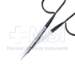 Stevens Tenotomy Scissors, Super Cut, Curved, Blunt Tips, Ribbon Style Black Ring Handles, Overall Length 3-3/4" (95mm) - 19-133878