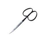 Stevens Tenotomy Scissors, Super Cut, Curved, Blunt Tips, Ribbon Style Black Ring Handles, Overall Length 3-3/4" (95mm) 