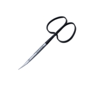 Stevens Tenotomy Scissors, Super Cut, Curved, Blunt Tips, Ribbon Style Black Ring Handles, Overall Length 3-3/4" (95mm) 