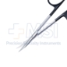 Stevens Tenotomy Scissors, Curved, Super Cut, Sharp Tips, Bottom Blade Serrated, Black Ring Handles, Overall Length 4-1/2" (115mm) - 19-133169