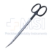 Stevens Tenotomy Scissors, Super Cut, Blunt Tips, Bottom Blade Serrated, Black Ring Handles, Overall Length 5-1/3" (135mm) - 19-133168A