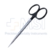 Stevens Tenotomy Scissors, Super Cut, Sharp Tips, Bottom Blade Serrated, Black Ring Handles, Overall Length 4-1/2" (115mm) - 19-133167