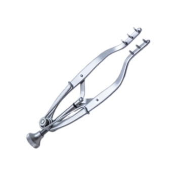 Stevenson Lacrimal Sac Retractor, Curved 3mm Teeth, 20mm Blade Spread, Dull Finish, Overall Length 3-1/4" (85mm) 1355537,May-11,K1-9500,E4500