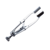 Stevenson Lacrimal Sac Retractor, Solid 13.5mm Wide x 5mm Deep Serrated Blades, Dull Finish, 20mm Spread, Overall Length 3-1/8" (80mm) 1355903,May-12,K1-99520,E4501