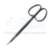 Stitch Removal Scissors, Curved, Thin Sharp Pointed Tips, 18mm From Screw To Tips, Two Tone Finish, Ribbon Style Ring Handles, Overall Length 4-7/8" (124mm) - 114-6116