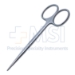 Strabismus Scissors, Straight, Blunt Tips, Oval Shanks, Overall Length 4" (103mm) - 19-13133