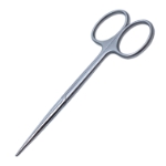 Strabismus Scissors, Straight, Blunt Tips, Oval Shanks, Overall Length 4" (103mm) 