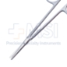 Strabismus Scissors, Straight, Rounded Shanks, Round Tapered Blades, Two Tone Finish, Overall Length 4-1/2" (115mm) - 19-13137