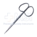 Strabismus Scissors, Straight, Ribbon Style Ring Handles, Overall Length 4-1/4" (108mm) - 19-13868