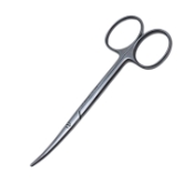 Strabismus Scissors, Curved, Overall Length 4-1/2" (114mm) 