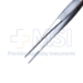 Dressing Forceps, Straight, Serrations, Serrated Handle, Polished Finish, Delicate 11mm Tips, Overall Length 4" (100mm) - 5-2511
