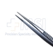 Dressing Forceps, Straight, Serrations, Serrated Handle, Polished Finish, Heavy 12mm Straight Tips, Overall Length 4" (100mm) - 5-2515