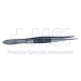 Dressing Forceps, Straight, Serrations, Serrated Handle, Polished Finish, Heavy 12mm Straight Tips, Overall Length 4" (100mm) - 5-2515
