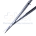 Iris Scissors, Straight, Sharp Tips, 12mm Mid-Screw To Tip, Serrated Flat Handle, Polished Finish, Overall Length 4-1/2" (115mm) - 5-4454