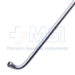 Suction Tube, Short Curve, 4mm Outer Diameter (2.2mm Inner Diameter), Bulbous Tip, Thumb Plate Cutoff (Bypass Hole), 85mm Working Length, Overall Length 5.6" (143mm) - 114-3019