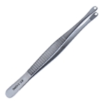 Suture Tweezers, Serrated, Overall Length 6" (152mm) 