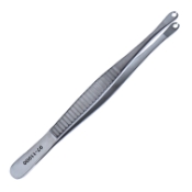 Suture Tweezers, Serrated, Overall Length 6" (152mm) 