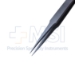 Swiss Jeweler Forceps, #2, Straight Shafts, Fine Pointed Tips, 0.34mm Tip Width, Smooth Handle, Dull Finish, Overall Length 4.728" (120mm) - 5-2058-2