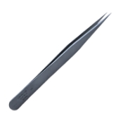 Swiss Jeweler Forceps, #3, Straight Shafts, Extra Fine Pointed Tips, 0.17mm Tip Width, Smooth Handle, Dull Finish, Overall Length 4.728" (120mm)  E1947 3,E1947 3
