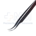 Swiss Jeweler Forceps, #7, Curved, Extra Fine Pointed Tips, 0.17mm Tip Width, Smooth Handle, Dull Finish, Overall Length 4.531" (115mm) - 5-2058-7