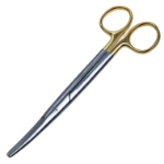 Mayo Scissors, TC, Curved, Satin Finish, Overall Length 6-3/4" (171mm) 