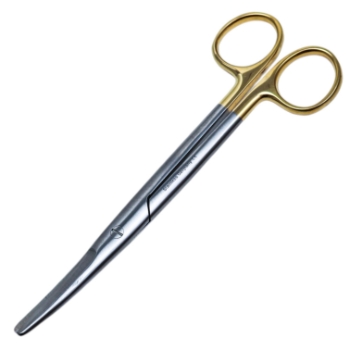 Mayo Scissors, TC, Curved, Satin Finish, Overall Length 6-3/4" (171mm) 