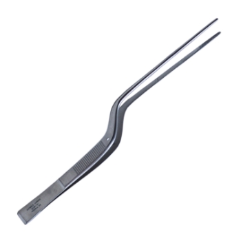 Taylor (Cushing) Bayonet Dressing Forceps, Scraper End, Overall Length 7" (178mm) 