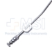 Teardrop Suction Tube, 10Fr, Angled Shaft, Non-Tapered Tips, Working Length 4-1/2" (114mm) Overall Length 8-1/2" (216mm) - 1814-93321