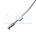 Teardrop Suction Tube, 9Fr, Angled Shaft, Non-Tapered Tips, Working Length 4-1/2" (114mm) Overall Length 8-1/2" (216mm) - 1814-9330