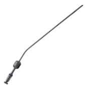 Teardrop Suction Tube, 9Fr, Angled Shaft, Non-Tapered Tips, Working Length 4-1/2" (114mm) Overall Length 8-1/2" (216mm) 