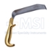 Tebbetts Fiber Optic Retractor, Stainless Steel, 160mm x 36mm Blade, With Teeth, No Smoke Tube, No Fiber Optic Light - 220-NOSL-16036T