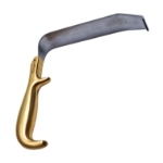 Tebbetts Fiber Optic Retractor, Stainless Steel, 160mm x 36mm Blade, With Teeth, No Smoke Tube, No Fiber Optic Light 
