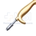 Tebbetts Stainless Steel Fiber Optic Retractor, Comfort Grip Handle, 90mm x 24mm Blade Without Teeth, Smoke Evacuation Suction Tube - 220-2080-090