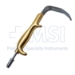 Tebbetts Stainless Steel Fiber Optic Retractor, Comfort Grip Handle, 90mm x 24mm Blade Without Teeth, Smoke Evacuation Suction Tube - 220-2080-090