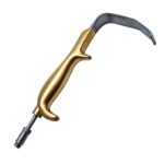 Tebbetts Stainless Steel Fiber Optic Retractor, Comfort Grip Handle, 90mm x 24mm Blade Without Teeth, Smoke Evacuation Suction Tube 